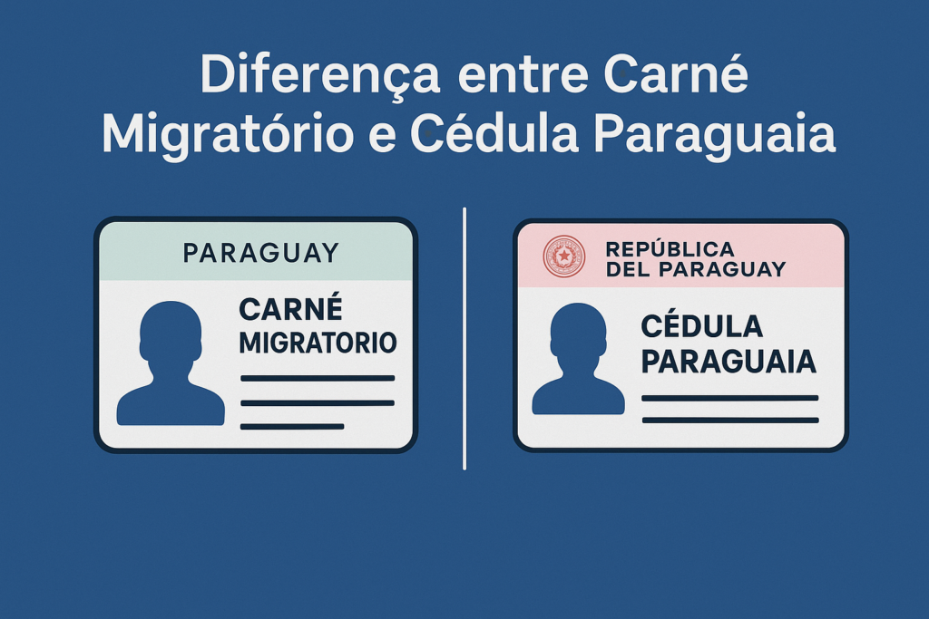 Diferença entre Carné Migratório e Cédula Paraguaia: entenda de uma vez por todas! 1 Diferença entre carné Migratorio e Cédula Paraguaia
